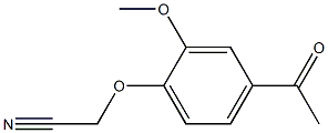 (4-acetyl-2-methoxyphenoxy)acetonitrile 化学構造式