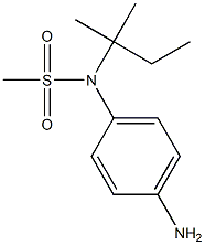 (4-aminophenyl)-N-(2-methylbutan-2-yl)methanesulfonamide,,结构式