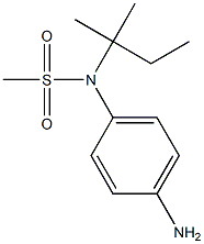 (4-aminophenyl)-N-(2-methylbutan-2-yl)methanesulfonamide Struktur