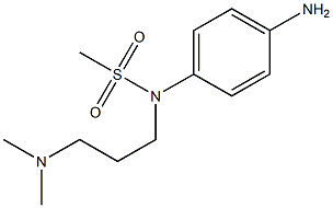 (4-aminophenyl)-N-[3-(dimethylamino)propyl]methanesulfonamide 结构式