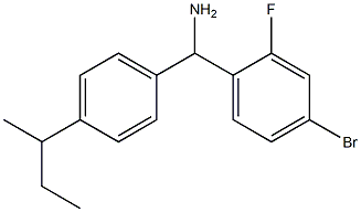 (4-bromo-2-fluorophenyl)[4-(butan-2-yl)phenyl]methanamine