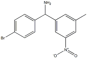 (4-bromophenyl)(3-methyl-5-nitrophenyl)methanamine|