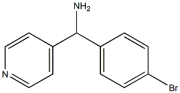 (4-bromophenyl)(pyridin-4-yl)methanamine Struktur