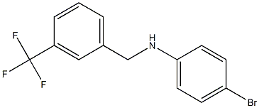 (4-bromophenyl)[3-(trifluoromethyl)phenyl]methylamine 化学構造式