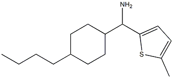 (4-butylcyclohexyl)(5-methylthiophen-2-yl)methanamine,,结构式