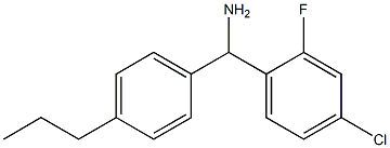 (4-chloro-2-fluorophenyl)(4-propylphenyl)methanamine Structure