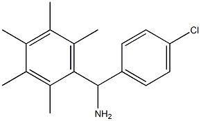 (4-chlorophenyl)(2,3,4,5,6-pentamethylphenyl)methanamine,,结构式
