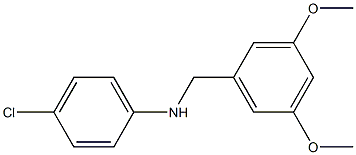 (4-chlorophenyl)(3,5-dimethoxyphenyl)methylamine,,结构式