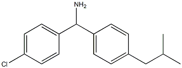 (4-chlorophenyl)[4-(2-methylpropyl)phenyl]methanamine,,结构式