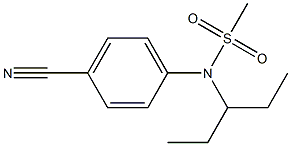 (4-cyanophenyl)-N-(pentan-3-yl)methanesulfonamide