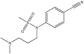 (4-cyanophenyl)-N-[3-(dimethylamino)propyl]methanesulfonamide