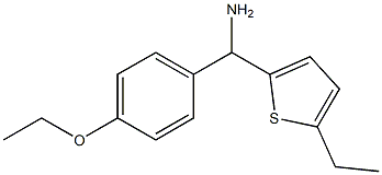 (4-ethoxyphenyl)(5-ethylthiophen-2-yl)methanamine 化学構造式