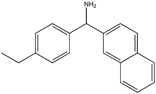 (4-ethylphenyl)(naphthalen-2-yl)methanamine 结构式