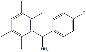 (4-fluorophenyl)(2,3,5,6-tetramethylphenyl)methanamine Structure