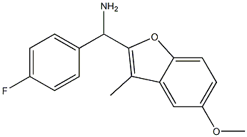 (4-fluorophenyl)(5-methoxy-3-methyl-1-benzofuran-2-yl)methanamine