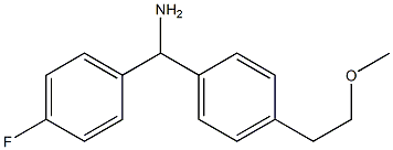 (4-fluorophenyl)[4-(2-methoxyethyl)phenyl]methanamine