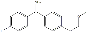 (4-fluorophenyl)[4-(2-methoxyethyl)phenyl]methanamine,,结构式