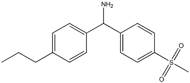 (4-methanesulfonylphenyl)(4-propylphenyl)methanamine,,结构式