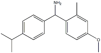 (4-methoxy-2-methylphenyl)[4-(propan-2-yl)phenyl]methanamine,,结构式