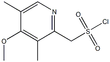 (4-methoxy-3,5-dimethylpyridin-2-yl)methanesulfonyl chloride Struktur