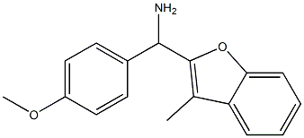 (4-methoxyphenyl)(3-methyl-1-benzofuran-2-yl)methanamine Structure