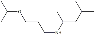 (4-methylpentan-2-yl)[3-(propan-2-yloxy)propyl]amine,,结构式