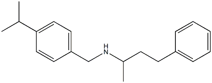 (4-phenylbutan-2-yl)({[4-(propan-2-yl)phenyl]methyl})amine,,结构式