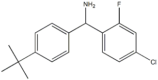 (4-tert-butylphenyl)(4-chloro-2-fluorophenyl)methanamine Struktur