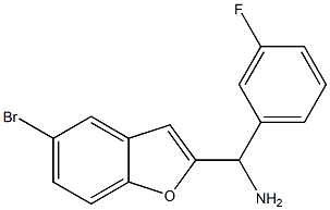 (5-bromo-1-benzofuran-2-yl)(3-fluorophenyl)methanamine|