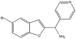 (5-bromo-1-benzofuran-2-yl)(pyridin-4-yl)methanamine