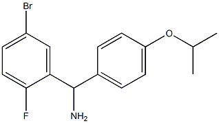 (5-bromo-2-fluorophenyl)[4-(propan-2-yloxy)phenyl]methanamine Struktur