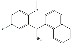 (5-bromo-2-methoxyphenyl)(naphthalen-1-yl)methanamine|