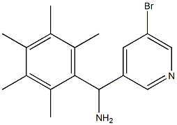 (5-bromopyridin-3-yl)(2,3,4,5,6-pentamethylphenyl)methanamine|