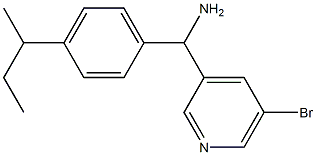 (5-bromopyridin-3-yl)[4-(butan-2-yl)phenyl]methanamine
