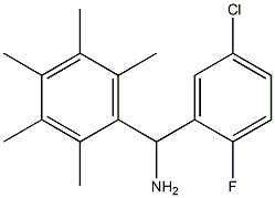 (5-chloro-2-fluorophenyl)(2,3,4,5,6-pentamethylphenyl)methanamine Struktur