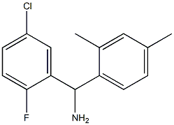 (5-chloro-2-fluorophenyl)(2,4-dimethylphenyl)methanamine 结构式