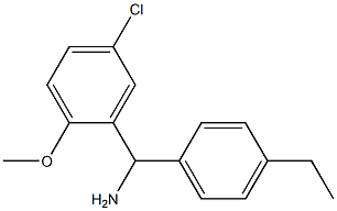 (5-chloro-2-methoxyphenyl)(4-ethylphenyl)methanamine