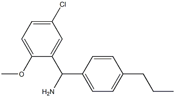 (5-chloro-2-methoxyphenyl)(4-propylphenyl)methanamine Structure