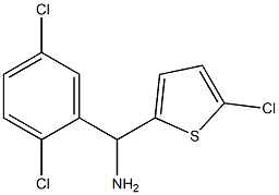 (5-chlorothiophen-2-yl)(2,5-dichlorophenyl)methanamine,,结构式