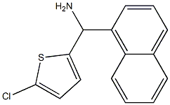 (5-chlorothiophen-2-yl)(naphthalen-1-yl)methanamine 化学構造式