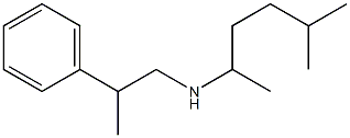 (5-methylhexan-2-yl)(2-phenylpropyl)amine Structure