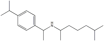 (6-methylheptan-2-yl)({1-[4-(propan-2-yl)phenyl]ethyl})amine,,结构式
