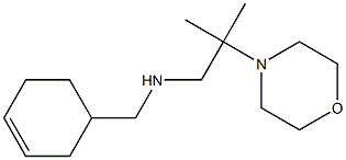 (cyclohex-3-en-1-ylmethyl)[2-methyl-2-(morpholin-4-yl)propyl]amine,,结构式