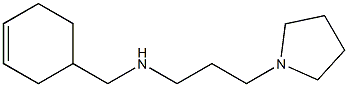 (cyclohex-3-en-1-ylmethyl)[3-(pyrrolidin-1-yl)propyl]amine,,结构式