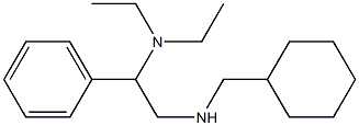 (cyclohexylmethyl)[2-(diethylamino)-2-phenylethyl]amine,,结构式