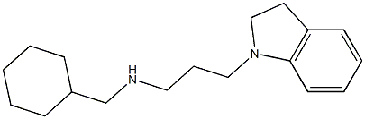 (cyclohexylmethyl)[3-(2,3-dihydro-1H-indol-1-yl)propyl]amine Struktur