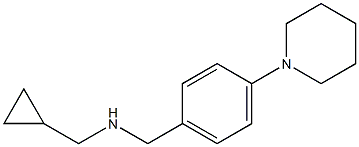 (cyclopropylmethyl)({[4-(piperidin-1-yl)phenyl]methyl})amine Struktur