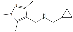 (cyclopropylmethyl)[(1,3,5-trimethyl-1H-pyrazol-4-yl)methyl]amine,,结构式