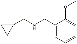 (cyclopropylmethyl)[(2-methoxyphenyl)methyl]amine Structure