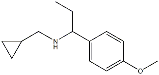 (cyclopropylmethyl)[1-(4-methoxyphenyl)propyl]amine 结构式